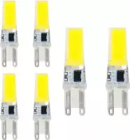 6 Stuks - G9 10W Koud Wit COB LED Lamp - Dimbaar