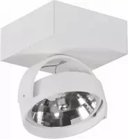 Artdelight - Plafondlamp Dutchess 1L Square - Wit - LED 15W 2200K-3000K - IP20 - Dim To Warm > spots wit | spotjes wit | spotjes plafondlamp wit | spots verlichting wit led | opbouwspot wit l