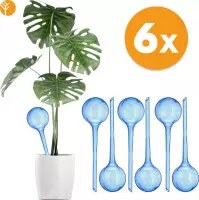 Waterdruppelaar Blauw Set van 6 Stuks voor Planten – 27 CM – Automatisch Watergeefsysteem voor Kamerplanten – Planten Watergever met Druppelsysteem – Waterbol
