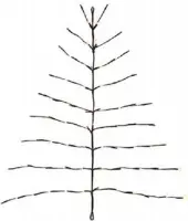 Countryfield - Led kerstboom flexibel XS -100cm - Wandmodel