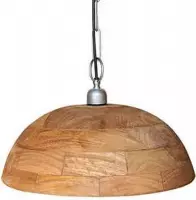 Houten hanglamp met ketting en plafondbevestiging 40 cm 215002111