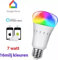 Smart Bulb spot Led 7wat lamp E27– GOOGLE HOME ALEXA 17miljoen kleuren