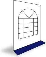Ambisphere - Partytent zijwand PVC met ramen | 2 meter | 200cm hoog - PVC - BLAUW/WIT