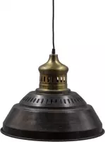 Industriële hanglamp - Lamp - Industrieel - Sfeer - Interieur - Sfeerlamp - Lampen - Sfeerlampen - Hanglampen - Hanglamp - Metaal - Jungle lamp - Antraciet - 40 cm breed