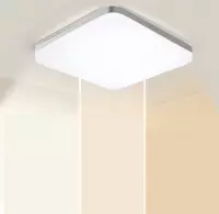 Plafondlamp - Slaapkamer Plafond LED Lamp - Warm Wit Natuurlijk Licht - Kinderkamer - Woonkamer - 36W - Vierkant