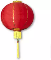 Rode nylon Chinese lampion 35cm Traditioneel | Chinees Nieuwjaar