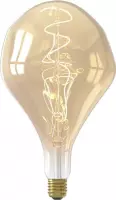 Calex XXL Organic EVO - Goud - led lamp - Ø165mm - Dimbaar