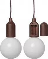 Pro Plus Hanglamp XL - Retro - Houtmotief - 90 cm - 2800K - 1 Watt