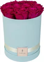 Flowerbox longlife rozen | BLUE | Large | Bloemenbox | Longlasting roses FUCHSIA | Rozen | Roses | Flowers