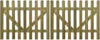 Poort 2 st 300x120 cm FSC geïmpregneerd hout