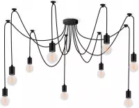 Filament Style - Pendant Spider 9 globes - Black