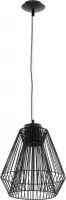 EGLO Piastre - Hanglamp - 1 Lichts - Ø300mm. - Zwart
