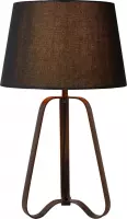 Lucide CAPUCINO Tafellamp - Ø 38 cm - 1xE27 - Roest bruin