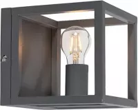 QAZQA cage - Moderne Wandlamp voor binnen - 1 lichts - D 200 mm - Grijs -  Woonkamer | Slaapkamer | Keuken