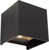 Olucia Dion - Moderne Up down wandlamp - Aluminium - Zwart