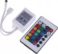 RGB LED IR Controller + Afstandsbediening 24 knoppen (Female - RGB aansluiting) - Met geheugeneffect