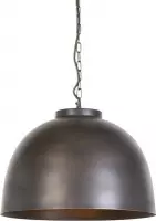 QAZQA hoodi - Industriele Hanglamp - 1 lichts - Ø 455 mm - Bruin - Industrieel -  Woonkamer | Slaapkamer | Keuken