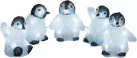 Konstsmide Babypinguïn lichtsnoer met LED - set van 5
