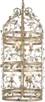 Hanglamp Michelangelo Cage - creme / zilver - 6x 60w E14