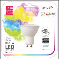 Avide Smart LED GU10 5.5W RGB+W WIFI APP Control