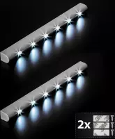 TecTake - 2* LED lichtlijst kastlicht onderbouw lichtbalk 401740