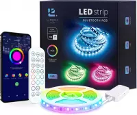 Lideka - LED Strip - 5 Meter - met Afstandsbediening - RGB - 3 Honderd Led lights - Led Light Strip - 10 mm Breed - 2 Jaar Garantie - 30W - 2.0 A - Om 15 CM Knippen - TV - Smart Ve