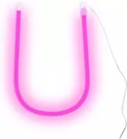 Neon LED Letter Roze Pink U