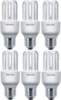 6 stuks - Philips Genie Spaarlamp E27 8W/865 6500K Daglicht 400lm