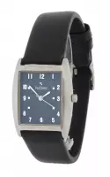TECTONIC 41-1101-99 Horloge - Leer - Zwart - Ø 27.5 mm