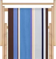 Strandstoel.net - verstelbare houten strandstoel - st cyprien - afneembare hoes in katoen