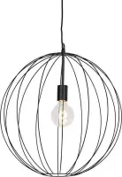 QAZQA pelotas - Design Hanglamp - 1 lichts - Ø 500 mm - Zwart - Woonkamer | Slaapkamer | Keuken