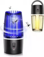 Elektrische Muggenlamp - 4000 mAh Batterij - 2-in-1 - Elektrische UV Muggenlamp – Elektrische muggenvanger - Geluidloos en Draadloos - Muggenvanger - Insectenverdelger – Vliegenlam