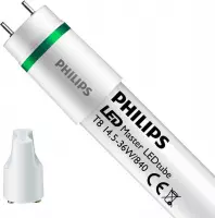 Philips LEDtube T8 MASTER (EM/Mains) Ultra Efficiency 14.5W - 840 Koel Wit | 120cm Vervangt 36W.