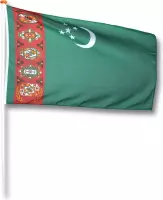 Vlag Turkmenistan 100x150 cm.