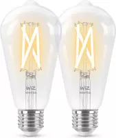Philips Hue Uibreidingspakket - White Ambiance - Filament Edison groot - E27 - 2 lampen - Dimmer switch