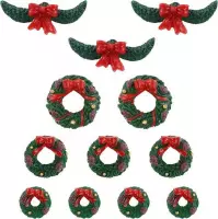 Lemax - Garland And Wreaths, Set Of 12 - Kersthuisjes & Kerstdorpen