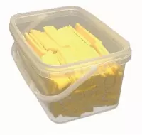Knudsen Keile platte spie / wig geel 100x22x5mm (150 stuks in box)