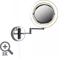QAZQA vicino - Moderne Spiegel verlichting voor binnen voor badkamer - 2 lichts - L 365 mm - Chroom -