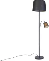 QAZQA retro - Klassieke Wandlamp met flexarm met leeslamp - 1 lichts - H 1579 mm - Wit -  Woonkamer | Slaapkamer | Keuken
