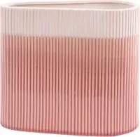 Present Time Bloempotten Vase Triangle ceramic small Roze