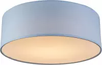 QAZQA drum led - Moderne LED Plafondlamp - 1 lichts - H 125 mm - Blauw -  Woonkamer | Slaapkamer | Keuken