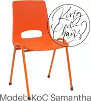 KoC Samantha Uni oranje. kantinestoel stapelstoel kuipstoel vergaderstoel tuinstoel kantine stoel stapel stoel tuin stoel kantinestoelen stapelstoelen kuipstoelen arenastoel kerkst
