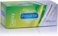 Pasante Delay condooms, 144 stuks - Drogisterij - Condooms - Transparant - Discreet verpakt en bezorgd