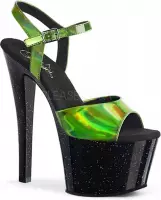 Pleaser Sandaal met enkelband, Paaldans schoenen -37 Shoes- SKY-308N-CRHM Paaldans schoenen Multicolours