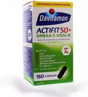 Davitamon Actifit 50+ Omega3 - Multivitamine voor 50 plussers  - 150 capsules - Voedingssupplement