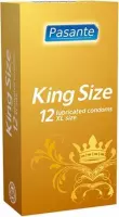 Pasante King Size condooms 12 stuks - Drogisterij - Condooms - Transparant - Discreet verpakt en bezorgd