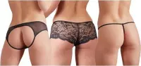 3-Delig Ondergoedsetje - Zwart - Small - Zwart - Sexy Lingerie & Kleding - Lingerie Dames -  Dames Lingerie - Strings