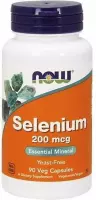 Vitaminen - Selenium 200mcg 90 Capsules - Now Foods   + Pill Box