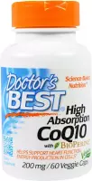 Doctor's Best, High Absorption CoQ10 with BioPerine, 200 mg, 60 vegetarische capsules
