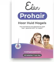 Elan Prohair - Haarvitaminen - Haar Huid Nagels - Voor behoud van glanzend en sterk haar, gezonde huid en nagels - 30 tabletten